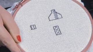 How To Make A Blackwork Cross Stitch [upl. by Attem]