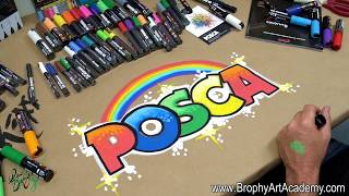 POSCA Paint Pens  HOW TO USE and why they will CHANGE YOUR LIFE  by Drew Brophy [upl. by Novaat]