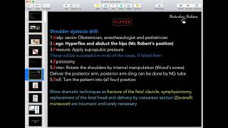 Shoulder Dystocia  OB course  Masterclass Medicine [upl. by Mildred643]