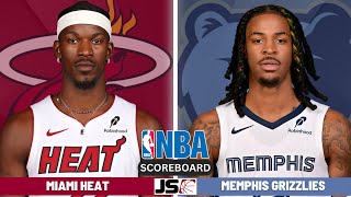 Miami Heat Vs Memphis Grizzlies  NBA Live Play By Play Scoreboard 2024 [upl. by Nyleuqcaj44]