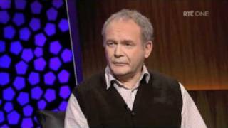 Martin McGuinness on the Late Late Show GOOD QUALITY Part 1 [upl. by Zebedee]