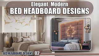 80 Elegant Bed Headboard Designs 2024 [upl. by Yehsa]