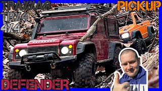 EXTREME OFFROAD ADVENTURE WITH AWESOME TRAXXAS TRX4 DEFENDER AND INSANE TRX4 PICKUP IN ACTION [upl. by Mcfarland]