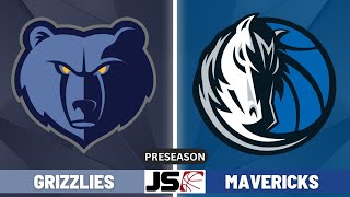 Memphis Grizzlies vs Dallas Mavericks  NBA Preseason Live Scoreboard 2024 [upl. by Hendel]