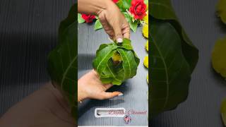 Festival decoration ideas with mango leaves  maavidakula thoranam ideas festivaldecorationideas [upl. by Maisel]