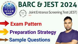 BARC JEST 2024 Exam Preparation Strategy [upl. by Notxam]