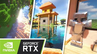 Top 10 RTX Shaders For Minecraft Bedrock 121 [upl. by Aicatan28]