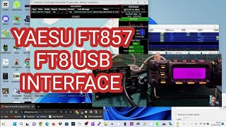 YAESU FT857D FT8  U5 LINK USB Interface [upl. by Turnheim373]