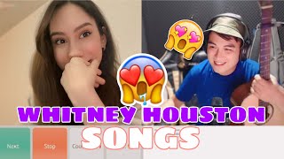 HARANA SERYE SINGING WHITNEY HOUSTON SONGS BEST REACTION [upl. by Barthold412]