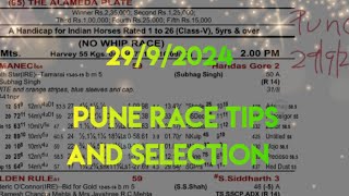 Pune Race Tips and Selection  The Panchshil Million [upl. by Nisbet854]