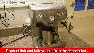 How to do a cleaning cycle on the Breville Espresso machine [upl. by Eillit]