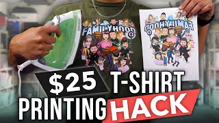 How To Print TShirts From Home With A 25 Budget [upl. by Tony57]