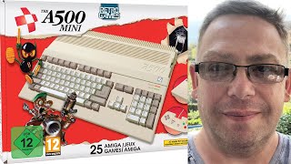 A500 Mini Review Unboxing and Gameplay  Amiga 500  600  1200 Emulator [upl. by Yrrac]