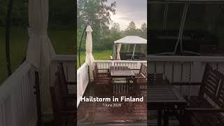 Hailstorm in Finland [upl. by Sordnaxela127]