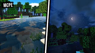 Minecraft PE HSPE Shader MCPE PBR Ultra Shader With Cloud Reflections [upl. by Edelman]