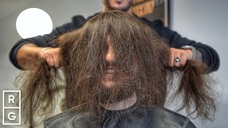 10 YEARS of Long Hair Gets CUT OFF 😱 HUGE Haircut Transformation [upl. by Aivatra]