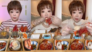 Seafood 14 Eat big Shrimp 🍤🦐🍤🦐mukbang chicken seafood eating dinner [upl. by Barfuss]