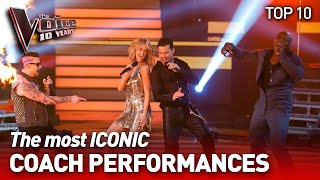 The most ICONIC Coaches Performances on The Voice  The Voice 10 Years [upl. by Fisk585]