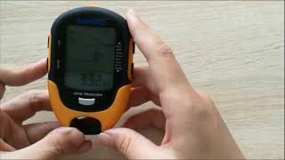 GPS multifunction altimeter FR510 Operation video [upl. by Lemra]