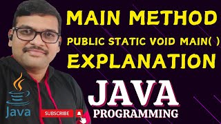 MAIN METHOD EXPLANATION  JAVA PROGRAMMING [upl. by Bellaude]