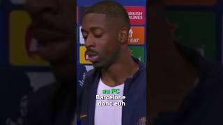 Ousmane Dembélé se dit imperturbable après le match face au FC Barcelone [upl. by Assanav976]