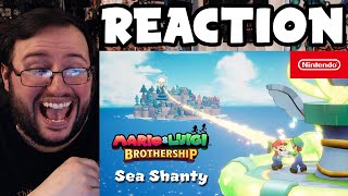 Gors quotMario amp Luigi Brothership YoHo Bro A Sea Shanty Trailerquot REACTION [upl. by Kinelski]