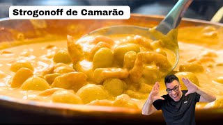 DICAS E SEGREDOS DO MELHOR STROGONOFF DE CAMARÃO CREMOSO 🍤 [upl. by Lundin]