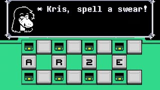 Can You SPELL a Swear Word in these Puzzles Deltarune chapter 2 [upl. by Aihsel195]