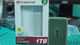 Transcend Portable SSD ESD380C 1TB Unboxing and Testing [upl. by Strong173]