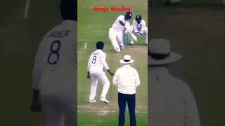 Ravindra Jadeja bowling action combination😱 slow motion real vs game short [upl. by Anaerol26]