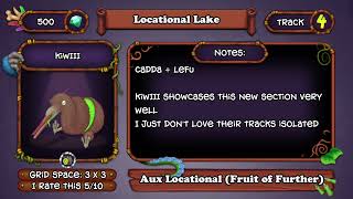 My Singing Monsters Locational Lake Sounds KiwIII Track 4 Fanmade [upl. by Hachmann152]