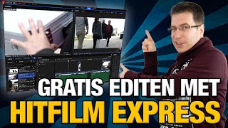 GRATIS videos bewerken met Hitfilm Express 1  De Tijdlijn [upl. by Sprage]