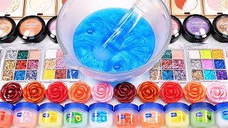 Satisfying Video How To Make Rainbow Rose Slime Makeup Eyeshadow Mixing Random Things GoGo ASMR [upl. by Canica]