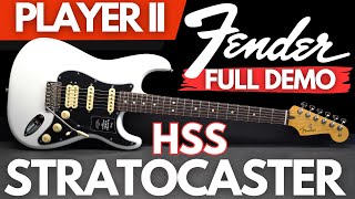 Fender Player II Stratocaster HSS FULL DEMO [upl. by Jenesia]