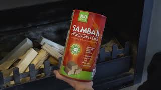 Samba Natural Firelighters  How to Use [upl. by Oidacra]