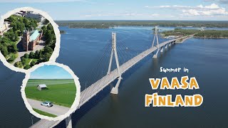 Summer in Finland 🌞  Vaasa from Above  4K Drone [upl. by Lennaj571]