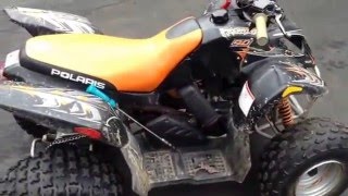 ATV Cheap mods 90cc Polaris part 3 [upl. by Ynnaej]