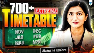 Score 700  6 Months Extreme Time Table for NEET 2025  Akansha Karnwal [upl. by Cohlette757]