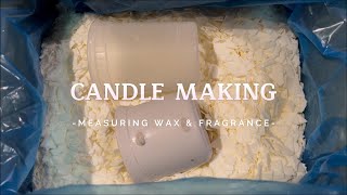 Measuring Soy Wax and Fragrance Load for Making Candles  Candle Making Tutorial Step 2 [upl. by Ahterod206]