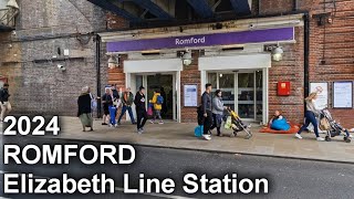 ROMFORD Elizabeth Line Station 2024 [upl. by Silloh]