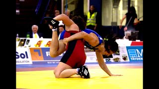 75Kg Gold  Women Wrestling  European Championships 2014 [upl. by Enitsirt575]