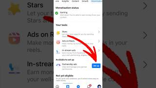 Facebook Partnership Ads Setup 🤑 Facebook New Update shorts facebook monetization [upl. by Haveman]