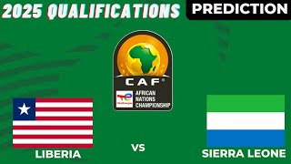 Liberia vs Sierra Leone CAF Africa Championship 2024 Qualifiers Match Prediction Preview [upl. by Boris349]