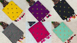 premium quality 🌸 sun flower kadhi cotton saree ☎️ Whatsapp 7812846206 [upl. by Enoyrt]