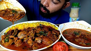 EATING SPICY CHICKEN LIVER CURRY WITH RICE  SPICY FOOD EATINGHUNGRYpiran [upl. by Diraj822]