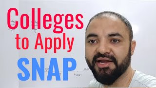 SNAP which Colleges to apply Application Fees Cutoffs Planning [upl. by Sapers]