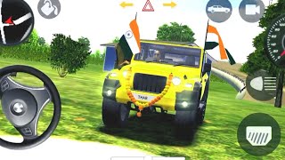 Dollar Song Modified Mahindra Yallo Thar 😈 Village Road Indian Cars Simulator 3D Android Geme [upl. by Meldoh]