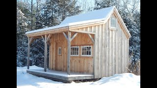 quotThe 16X16 Homesteaderquot  DIY Build This Cottage with Large Front Porch amp Loft  4 Season Ready [upl. by Wessling]