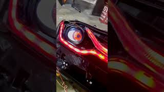 Universal at 512V 3incheyelights led ledlight devileyes moto lcd carmodification [upl. by Ait]