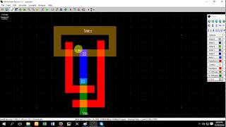 CMOS NAND gate layout design using Microwind [upl. by Arrac]